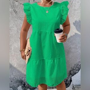 SHEIN Waffle Print Dress